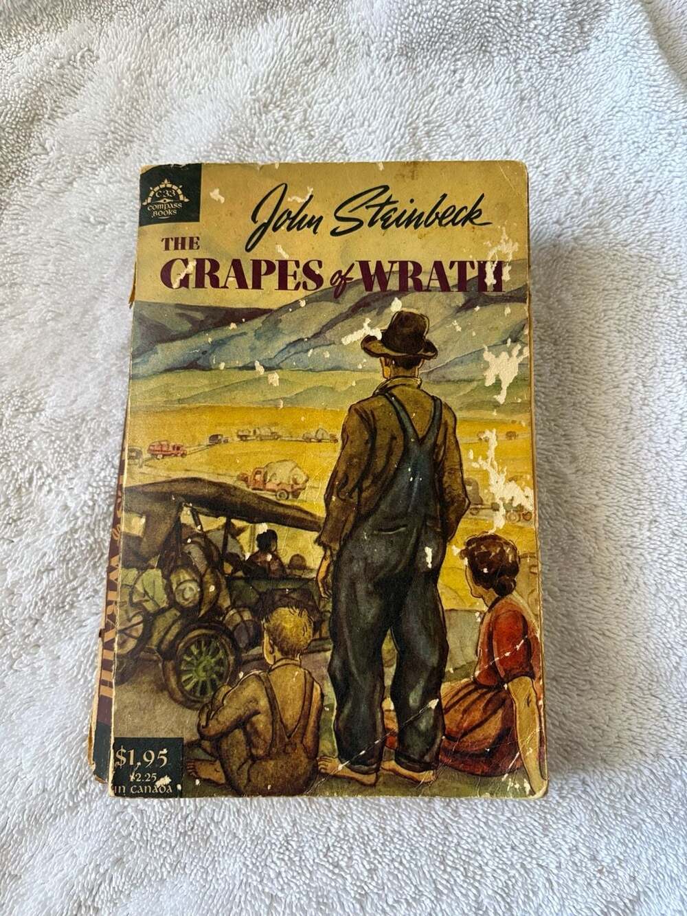 The Grapes of Wrath by John Steinbeck Vintage Viking Compass Books Paperback